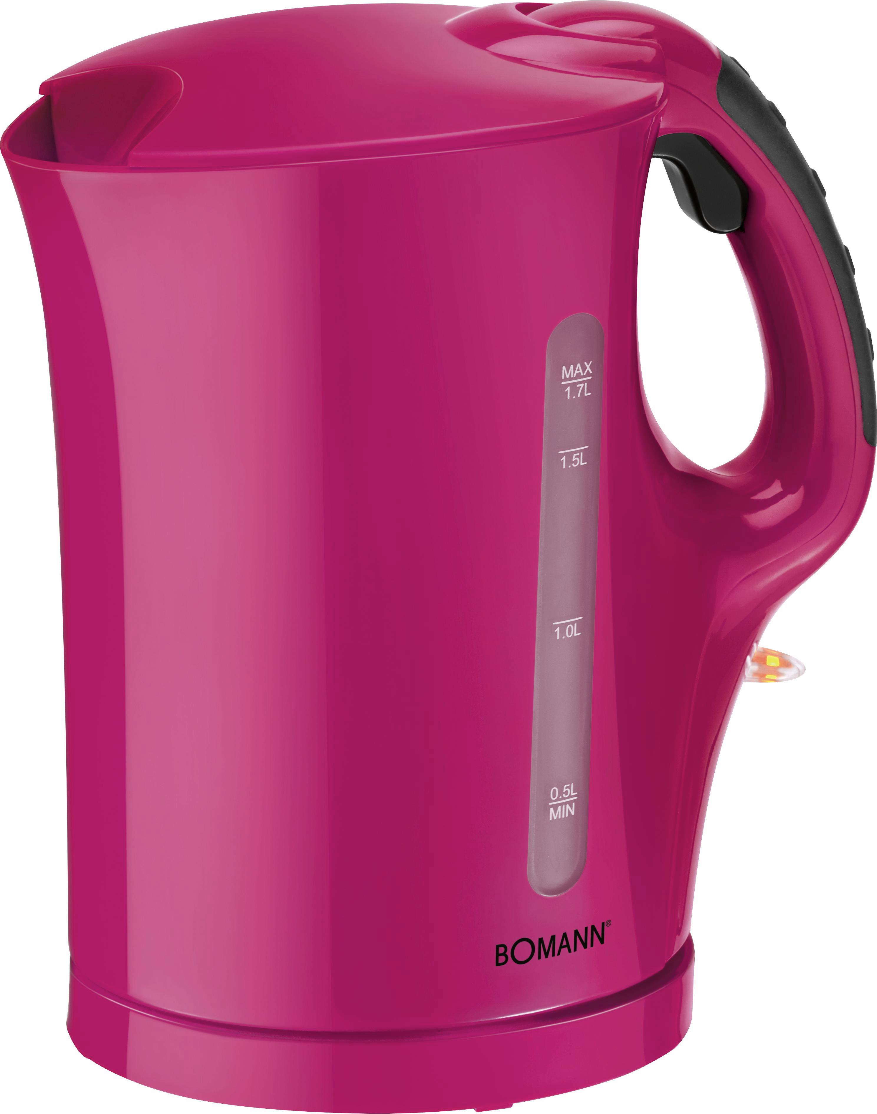 Wasserkocher Colour Lila - Pink, Kunststoff (22,0/25,5/14,0cm) - Bomann