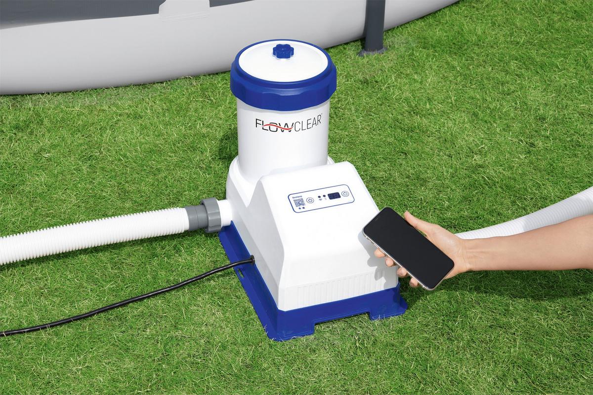 POMPA FILTRUJĄCA SMART TOUCH WIFI FILTER PUMP - niebieski/biały, Konventionell, tworzywo sztuczne/metal (43,5/30/37,5cm) - Bestway