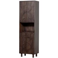 Vitrine Draw Walnussfarben - Walnussfarben, Design, Holz (60/200/40cm) - Livetastic
