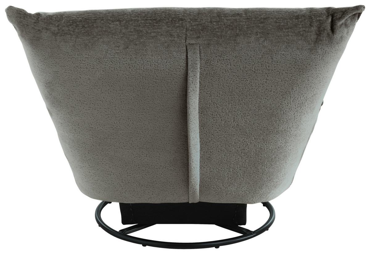 Relaxsessel Cremona Anthrazit - Anthrazit/Schwarz, Design, Textil/Metall (100/78/96cm) - Livetastic