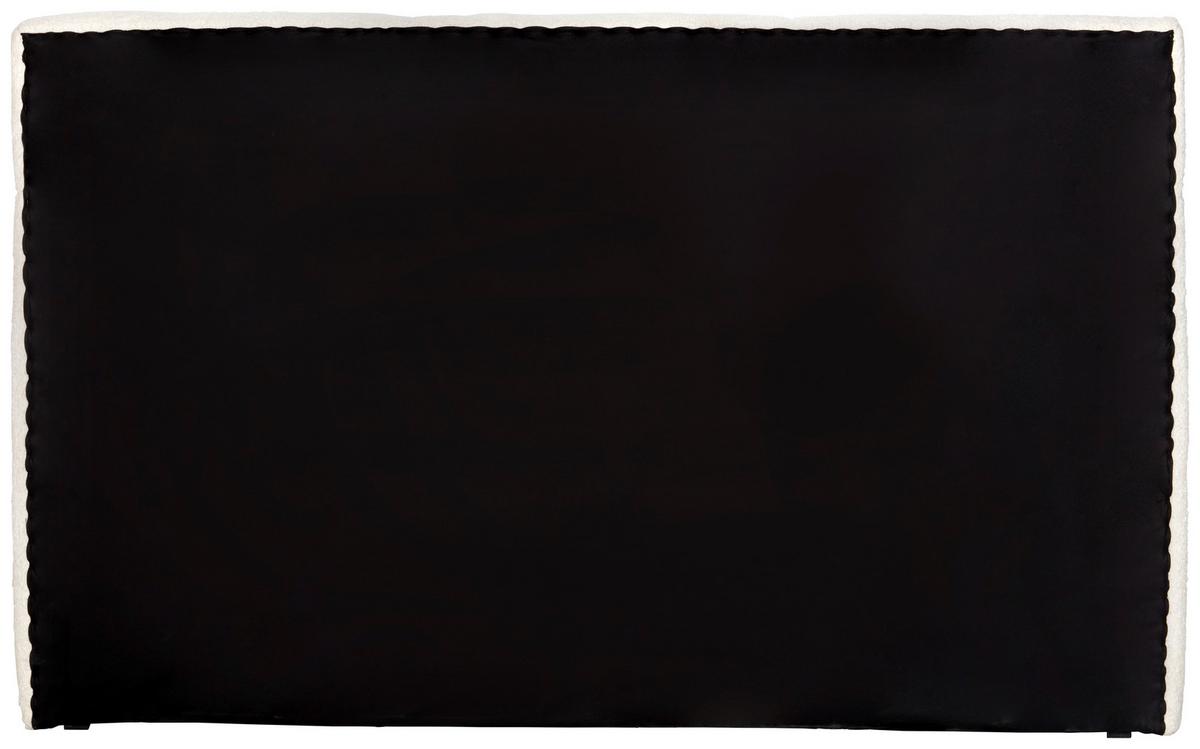 Boxspringbett in Weiss ca. 180x200cm - Weiss/Schwarz, Konventionell, Holzwerkstoff/Kunststoff (180/200cm) - Premium Living