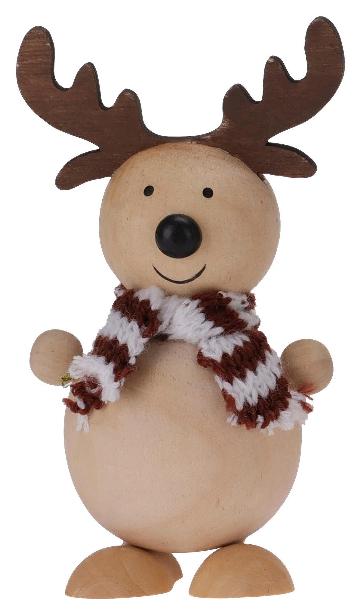 WEIHNACHTSFIGUR HOLZI - Multicolor, Naturmaterialien (6l)