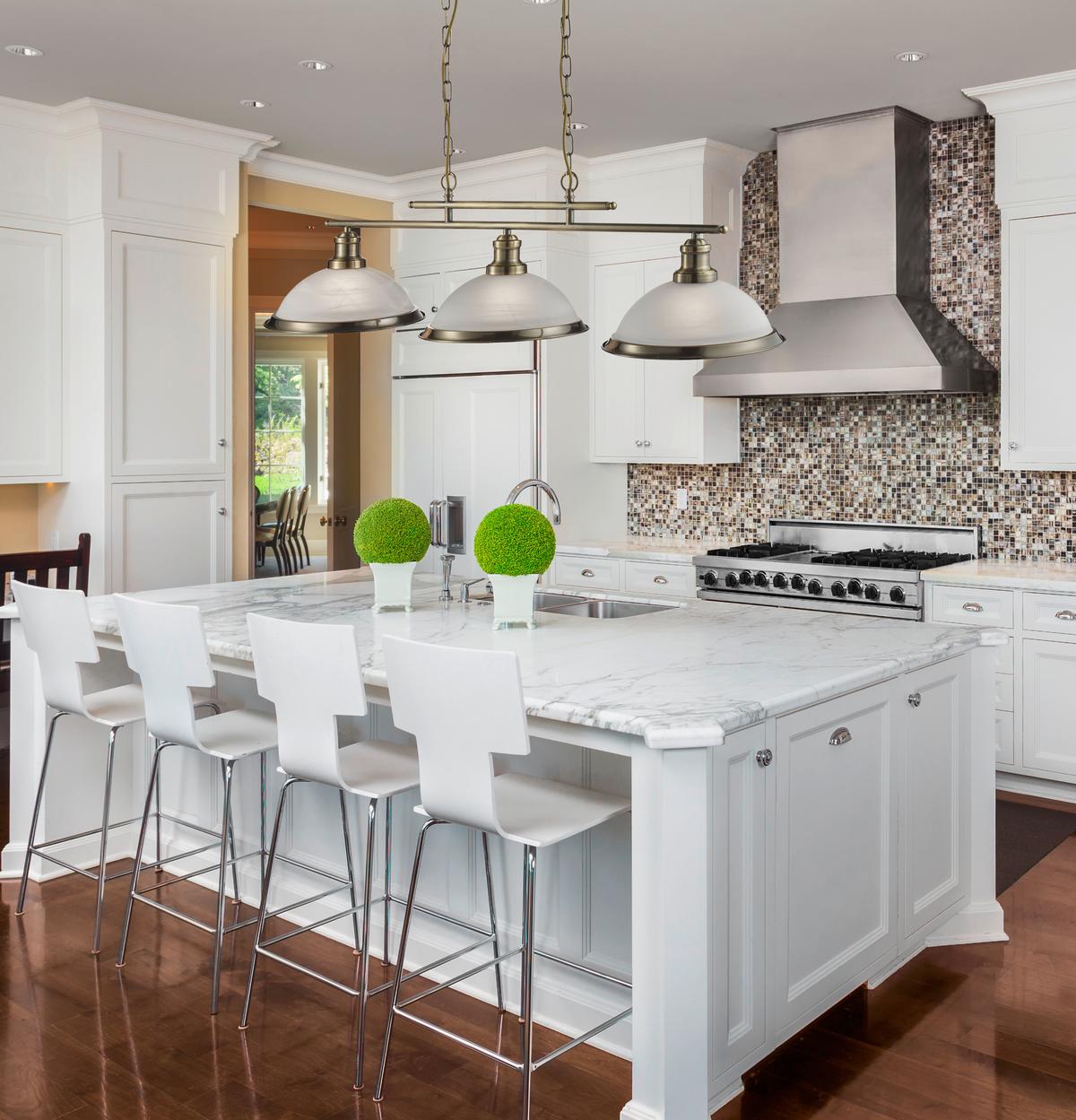 Függőlámpa Bistro 2683-3ab - sárgarézszínű/fehér, Design, üveg/fém (100/82/28cm)