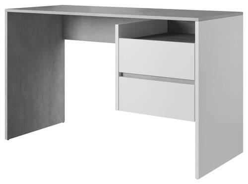 Schreibtisch "Paco" , weiß - Weiß, Basics, Holzwerkstoff (125/51,6/75,5cm) - P & B
