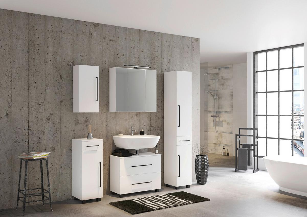 Oberschrank in Weiss 'Luzern' - Weiß, KONVENTIONELL, Holzwerkstoff (30/64/20cm) - Held