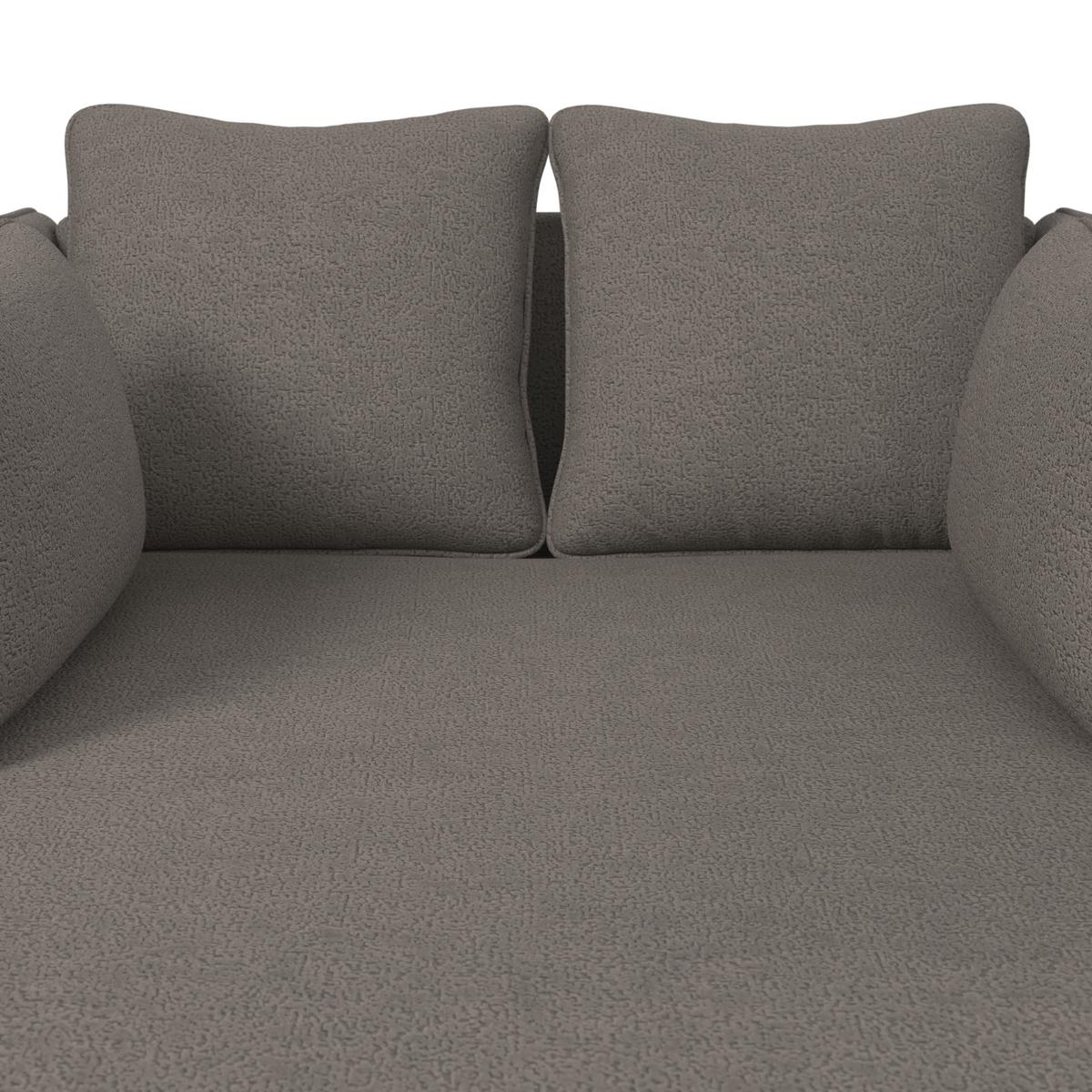 Relaxliege Sandy Chenille Grau - Schwarz/Grau, Modern, Holz/Textil (120/74/160cm) - Bessagi Home