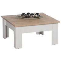 STOLIK KAWOWY ROMANCE - kolor dębowy/biały, Konventionell, materiał drewnopochodny (78/78/40cm) - Livetastic