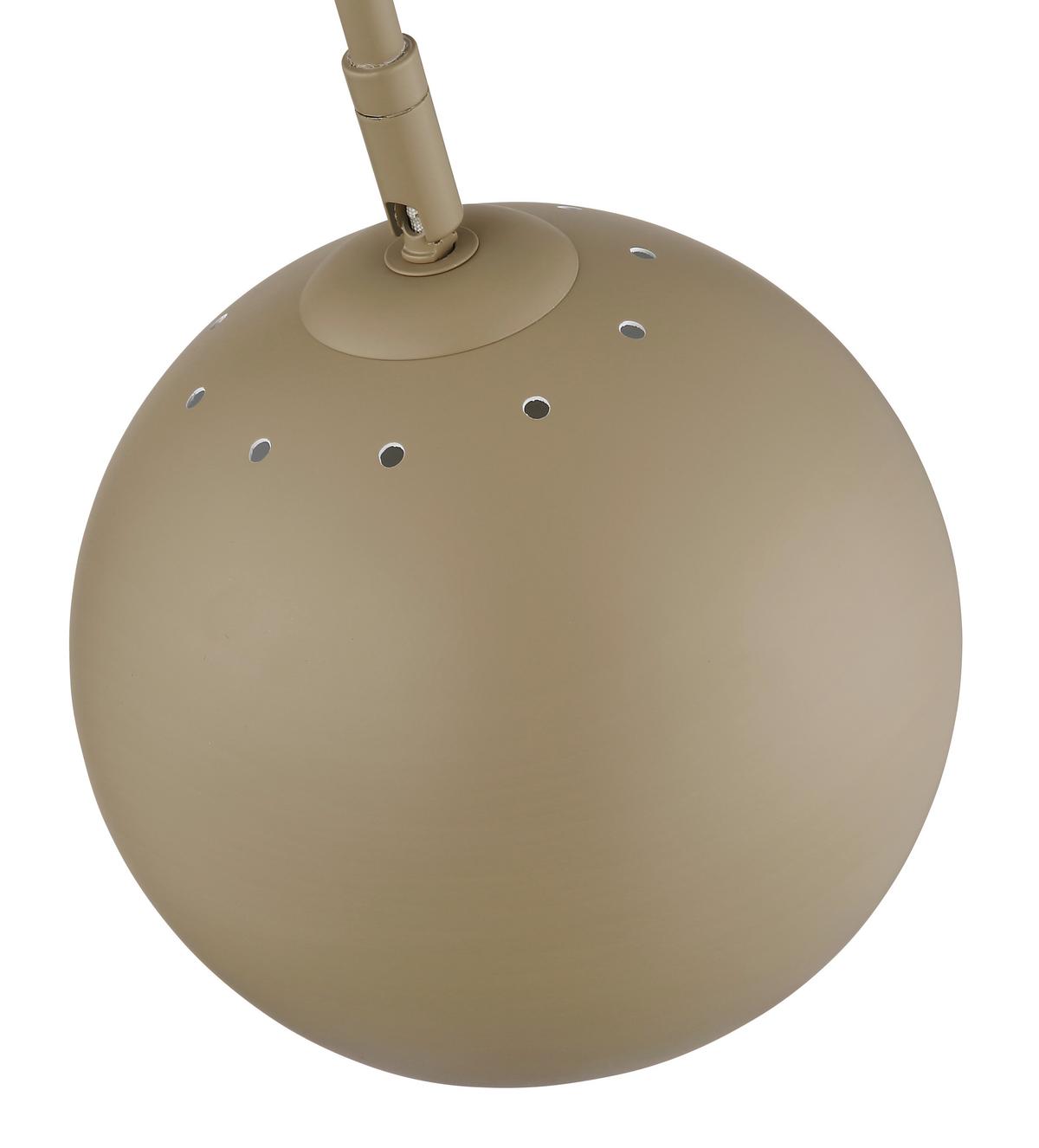 Podna Svjetiljka Benno - boje pijeska/crna, Basics, metal/plastika (46/25/150cm) - Globo