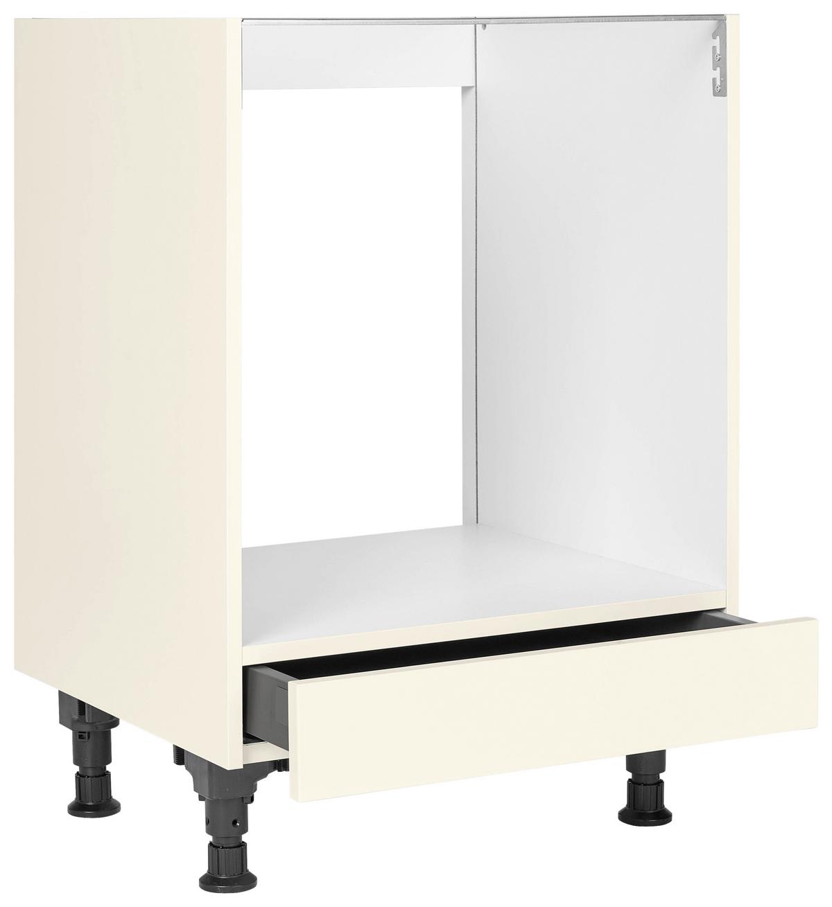 Herdumbauschrank Touch Magnolie - Magnolie, MODERN, Holzwerkstoff (60/87/56cm) - Nobilia