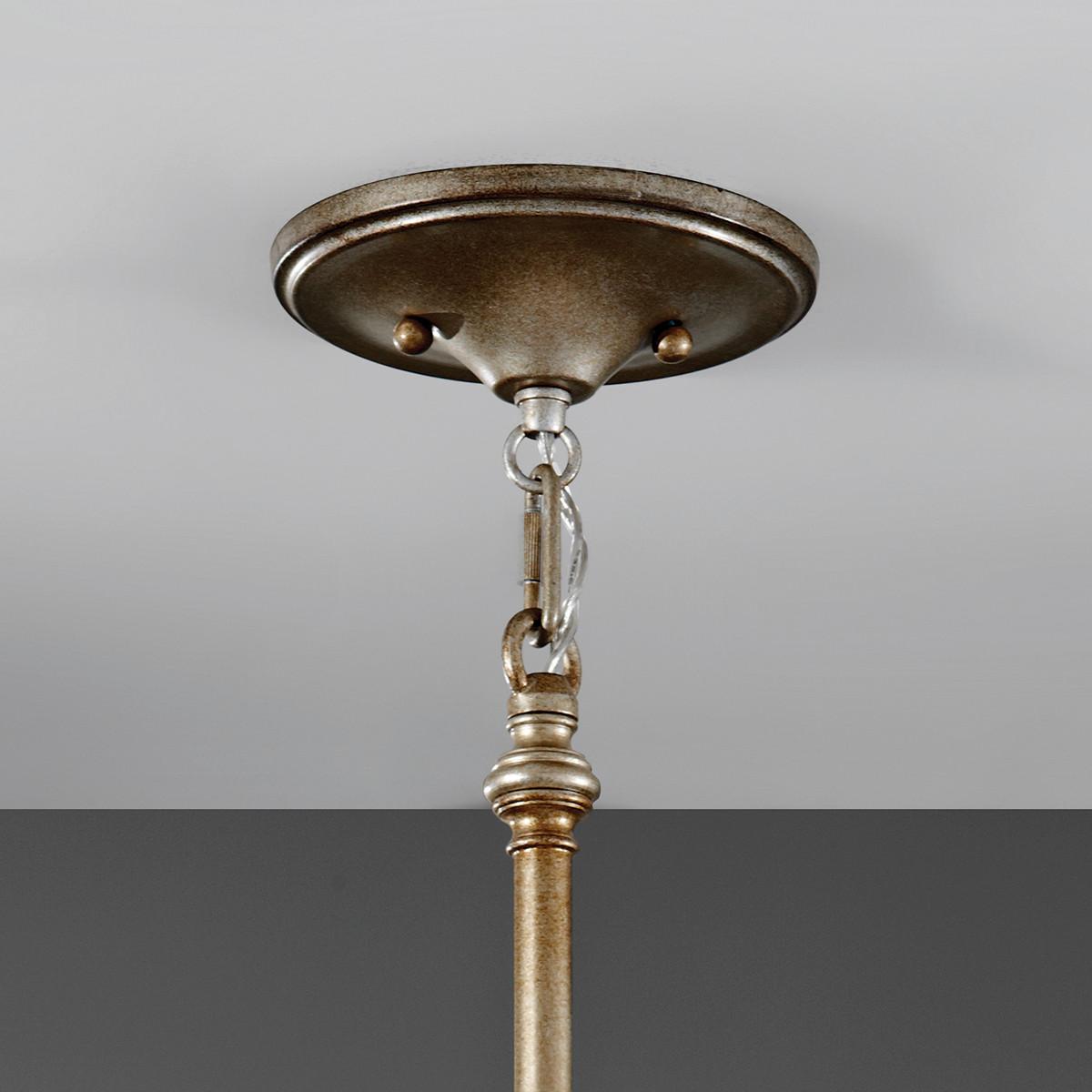 Viseća Svjetiljka  Lucia Fe-Lucia-P-C - srebrne boje, Konvencionalno, staklo/metal (31.8/36cm) - Elstead Lighting