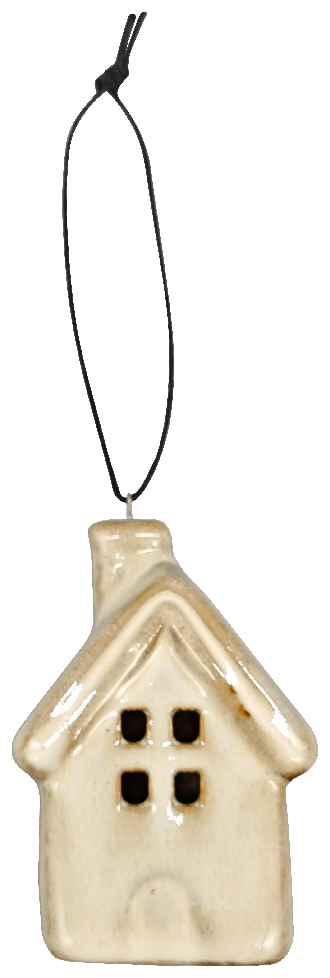 Dekohänger Homie Creme - Creme, KONVENTIONELL, Keramik/Textil (4,8/6,8/3,5cm) - Mömax