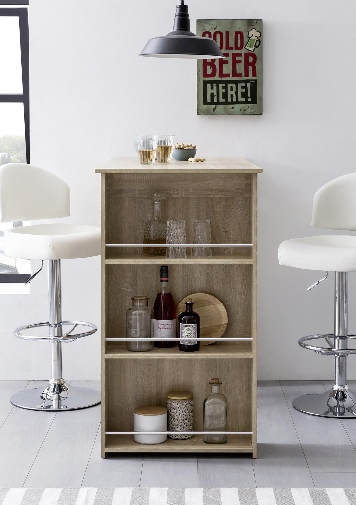 Bartisch WL5.733 ca. 120x60x107 cm Eiche - Sonoma Eiche, Basics, Holzwerkstoff (120/60/107,5cm) - MID.YOU