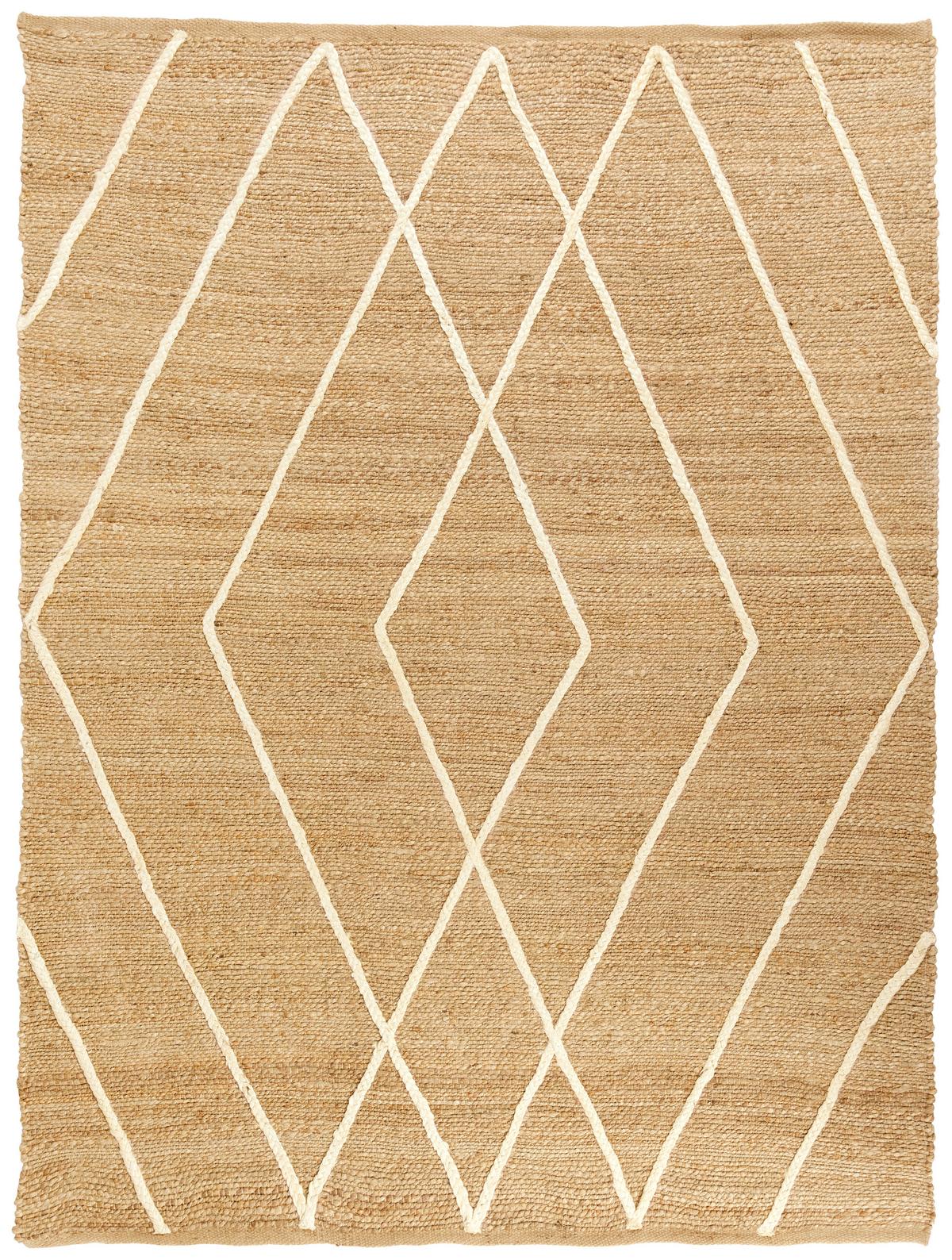 Kézi Szövésű Szőnyeg Aran 2 - bézs/fehér, Modern, textil (160/230cm) - Bessagi Home