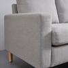 HÖRNSOFFA NOEMIE - ljusgrå/naturfärgad, Modern, trä/textil (198/135cm) - Bessagi Home