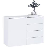 Komoda Split 2, Bela - siva/bela, Moderno, les (120/89/43cm) - Mömax