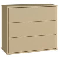 Komoda Alice, Svetlo Rumena - srebrne barve/svetlo rumena, Trend, umetna masa/leseni material (95/83/42cm) - Carryhome