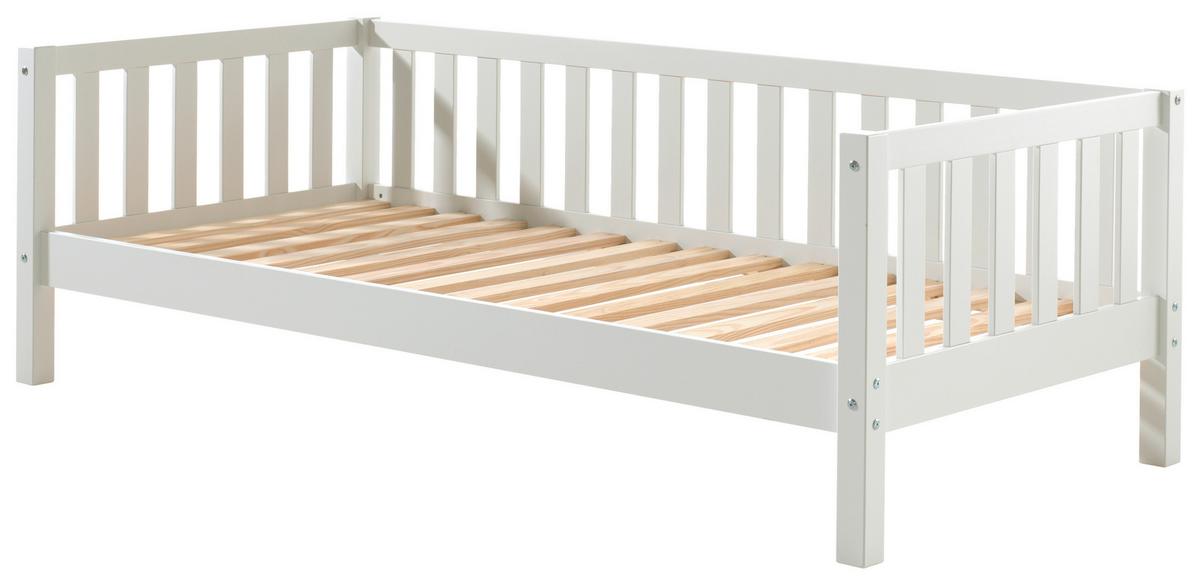 Kinder-/Juniorbett Fritz Weiß ca. 90x200 cm - Weiß, MODERN, Holz/Holzwerkstoff (90/200cm) - Vipack