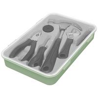 Werkzeugkoffer Hami 17-teilig - Schwarz/Grün, MODERN, Kunststoff/Metall (28/18,8/4cm) - Mömax