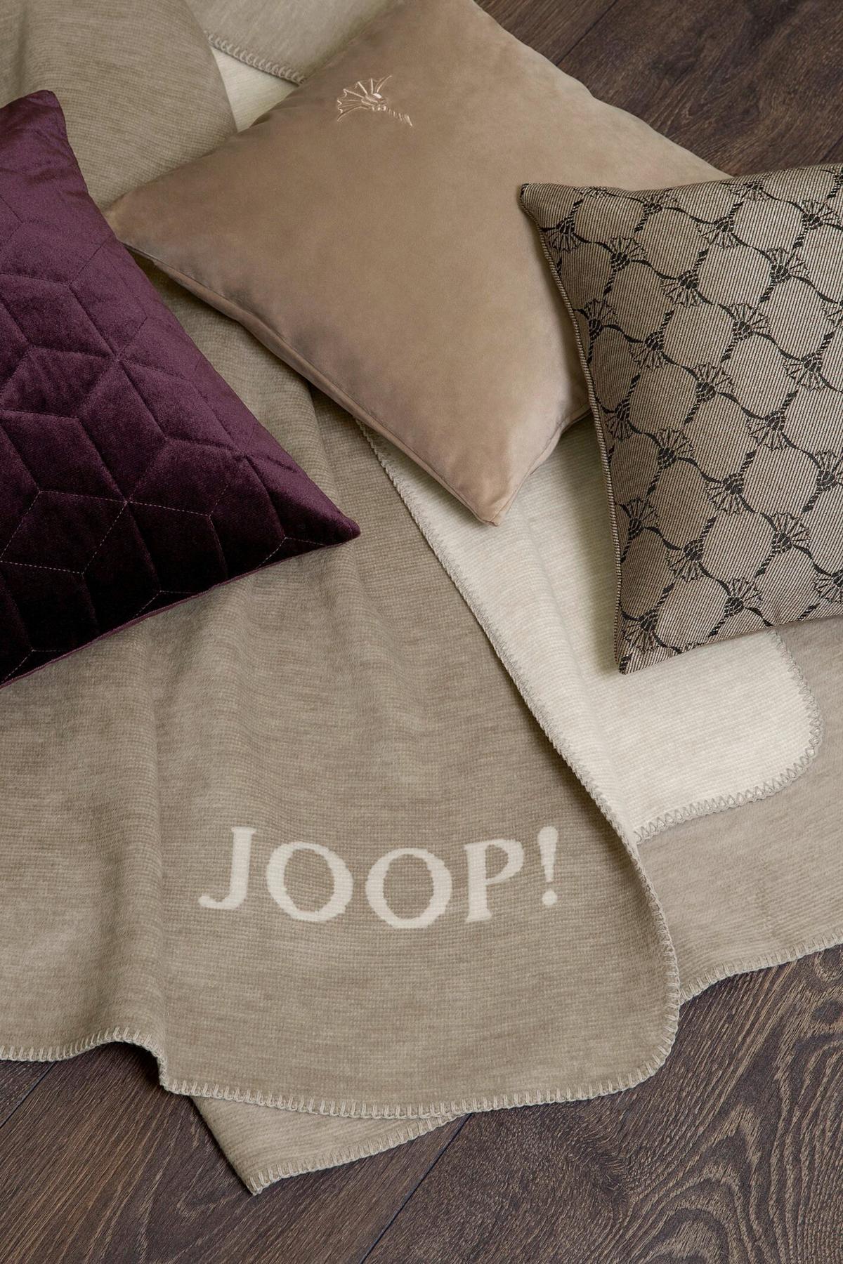 POSZWA NA PODUSZKĘ J-RIBBON - beżowy/mokka, Design, tkanina (40/40cm) - Joop!