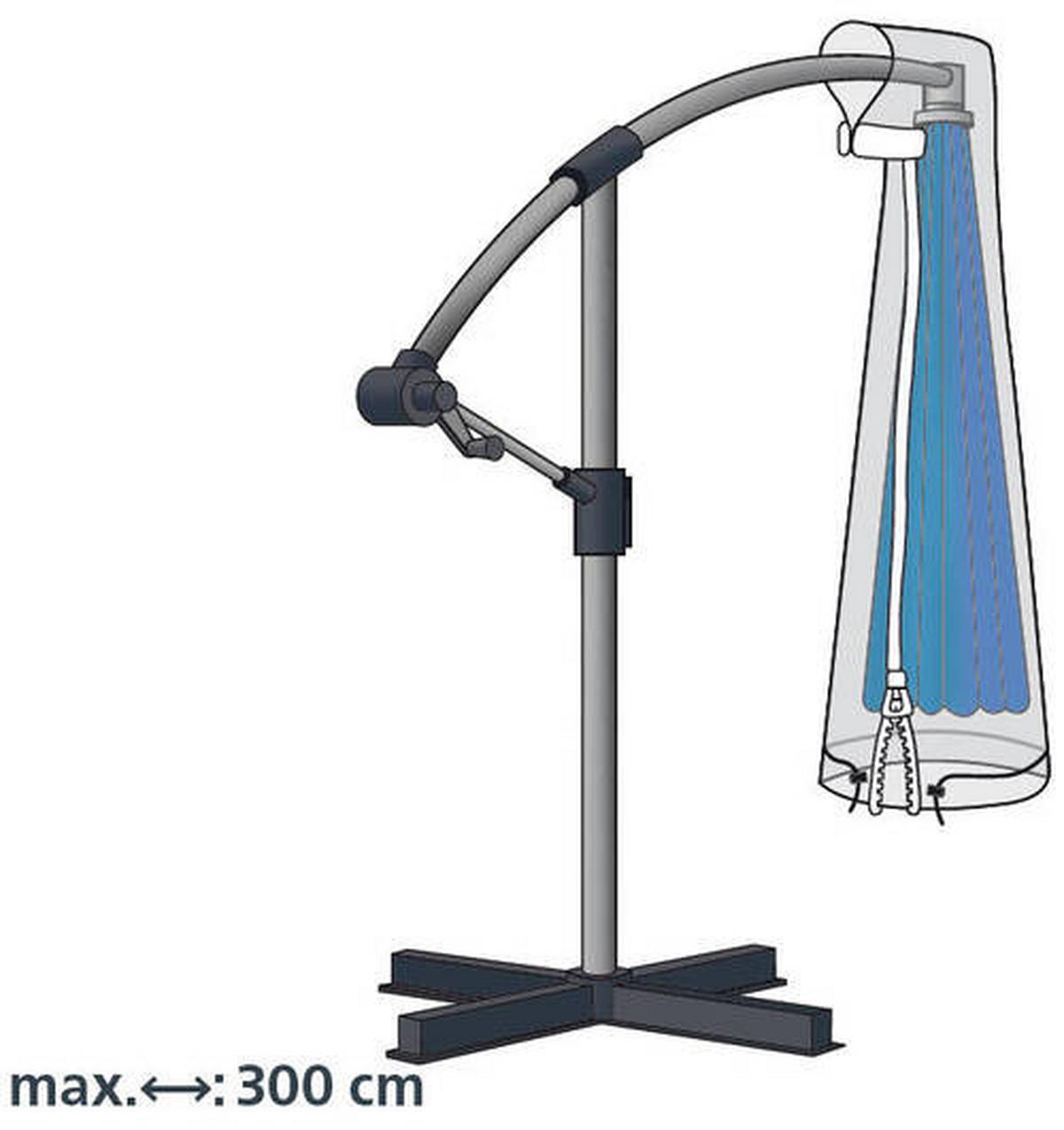Schutzhülle Abdeckhülle für Ampelschirm Transparent - transparent, Basics, matière synthétique (32/60/200cm) - Mömax