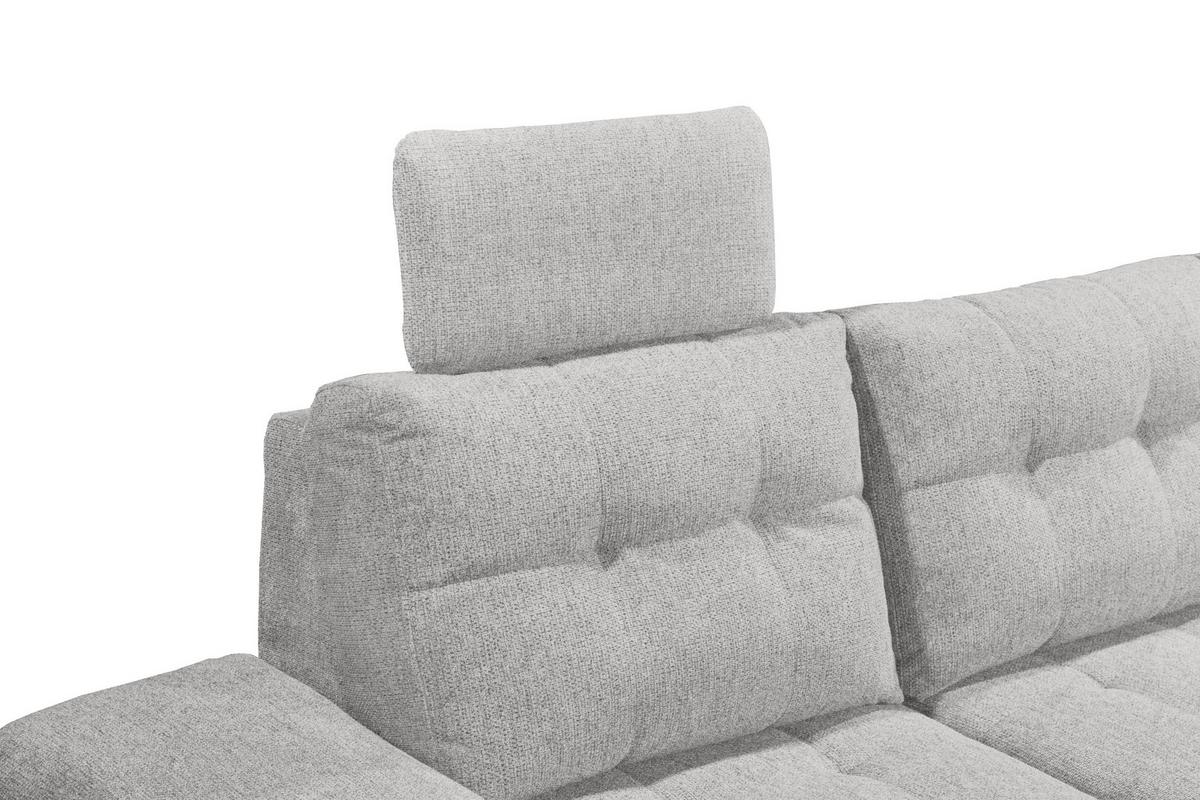 Wohnlandschaft Durban U ca. 170x324x218 cm Grau - Dunkelgrau/Schwarz, KONVENTIONELL, Kunststoff/Textil (170/324/218cm) - MID.YOU