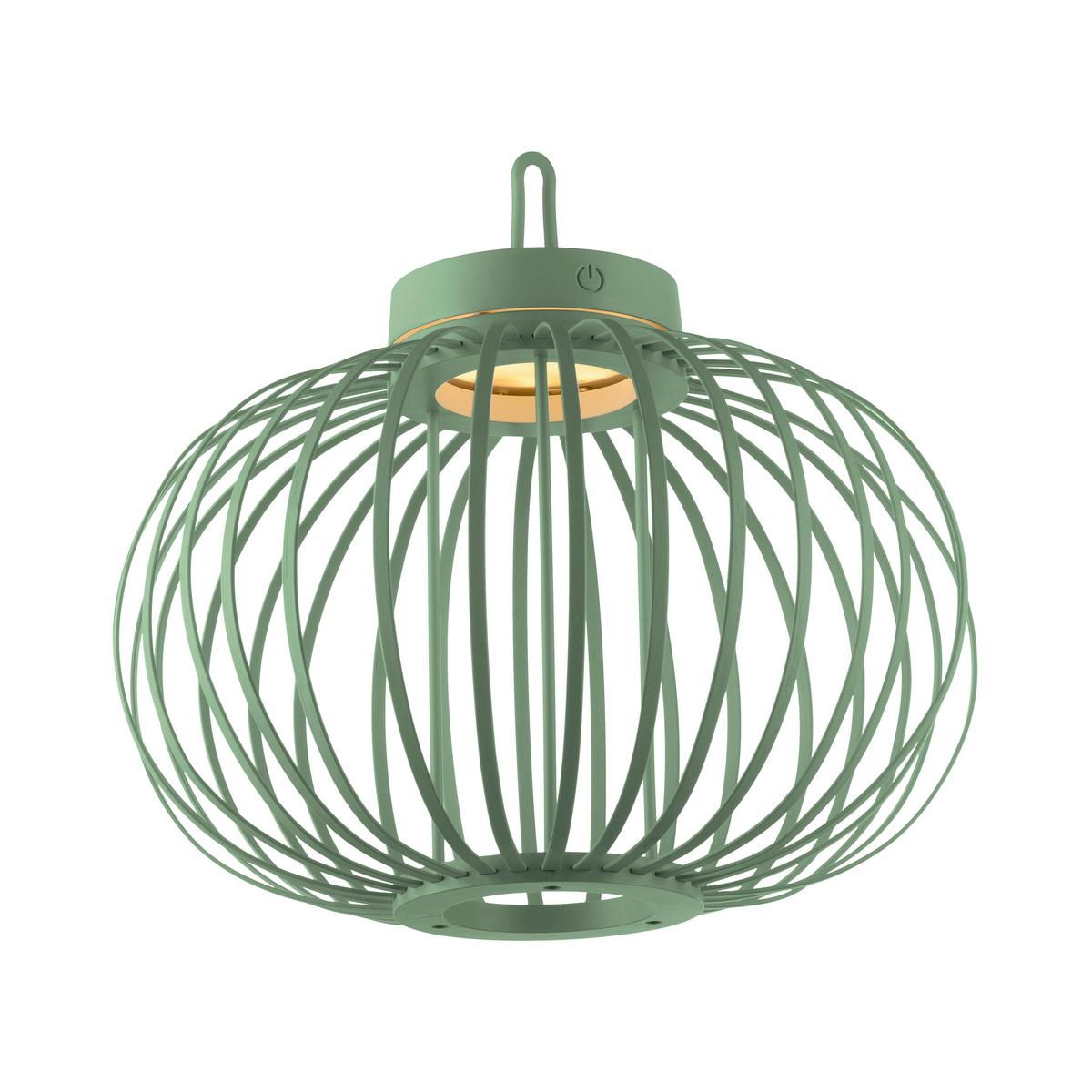 Akku-Tischleuchte Grün max. 1,5 Watt - Grün, Basics, Holz/Kunststoff (36/36/33cm)