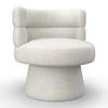 Stuhl Julina Creme Chenille Gepolstert - Creme, MODERN, Holz/Textil (71/74/72cm) - Bessagi Home