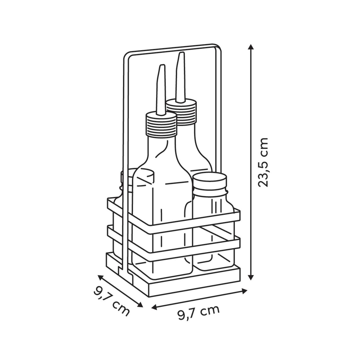 Set olivieră/oțetieră 5/1 Vera - Basics (9,7/9,7/23,5cm)