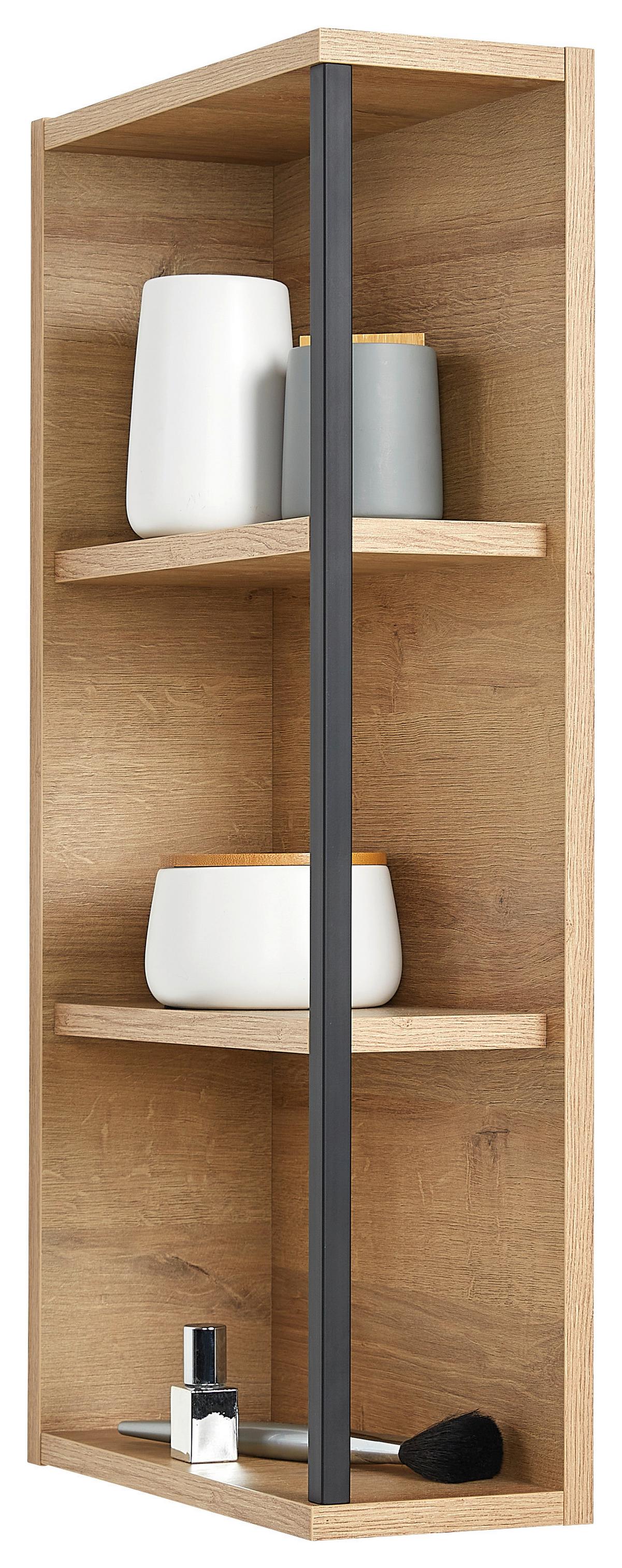 Wandregal in Eichefarben - Eichefarben, Modern, Holzwerkstoff (15/70/32,5cm) - Pelipal