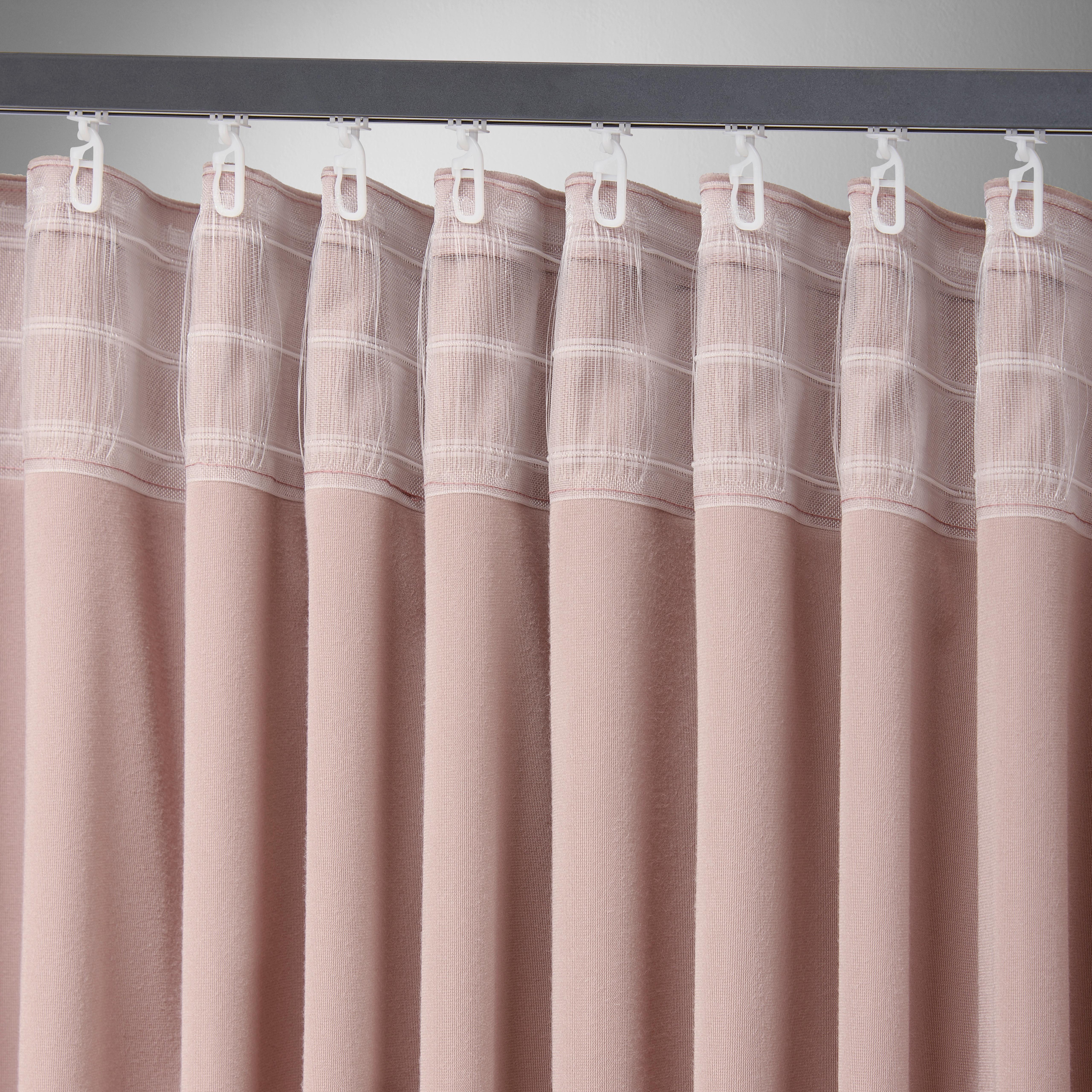 GARDINLÄNGD VIOLA - rosa, Klassisk, textil (140/245cm) - Premium Living