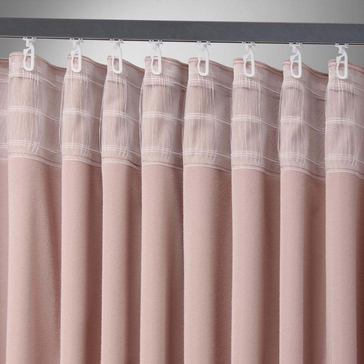 Fertigvorhang Viola Rosa ca. 140x245cm - Rosa, KONVENTIONELL, Textil (140/245cm) - Premium Living