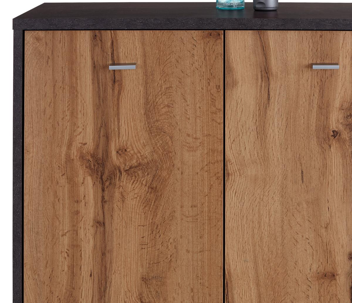 Komoda 4-You Yuk07 - siva/boje hrasta, Moderno, drvni materijal (74/111.4/34,6cm) - Modern Living