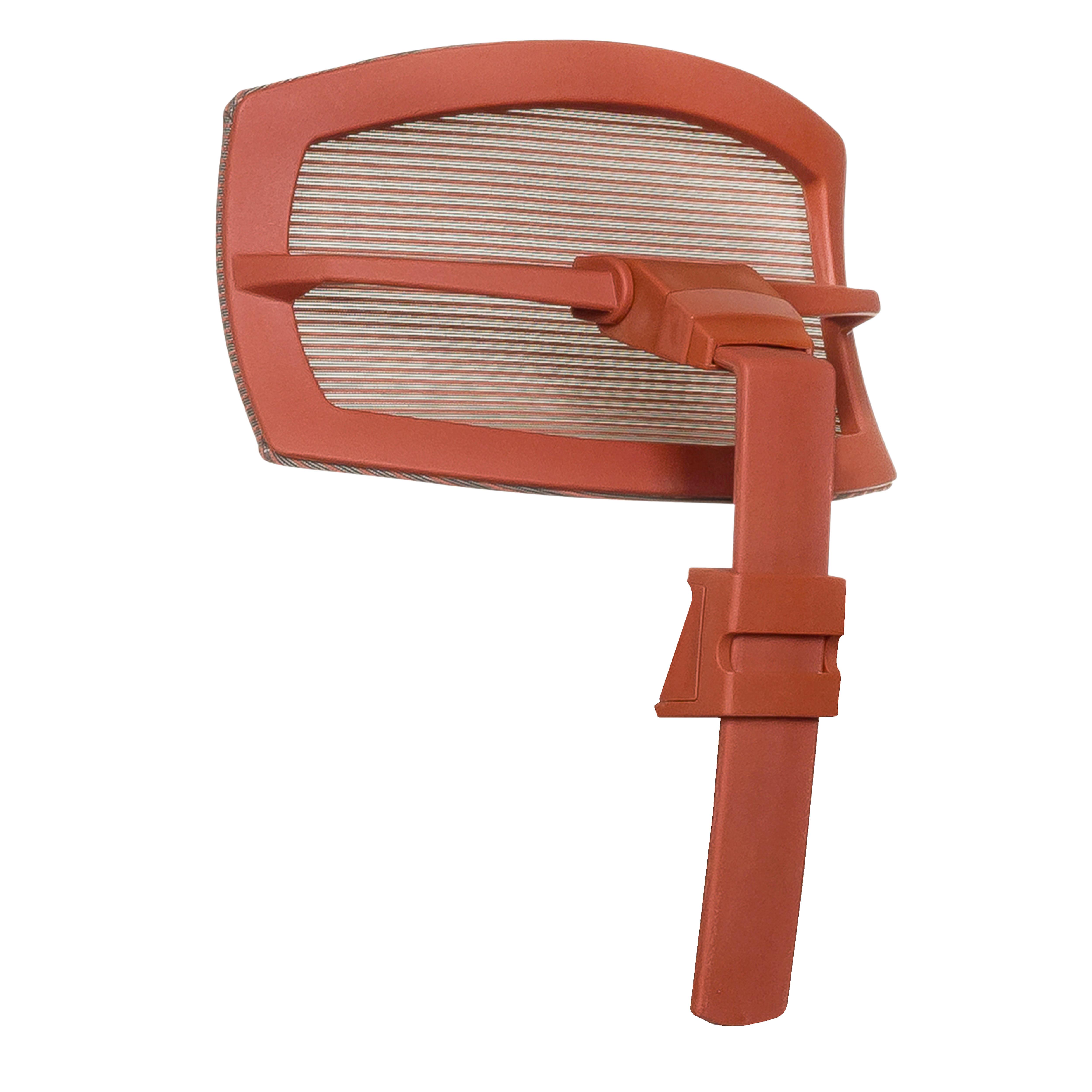 Naslon Za Glavo Aspen, Rdeča - rdeča, Moderno, umetna masa/tekstil (29/15-30/12cm) - MID.YOU