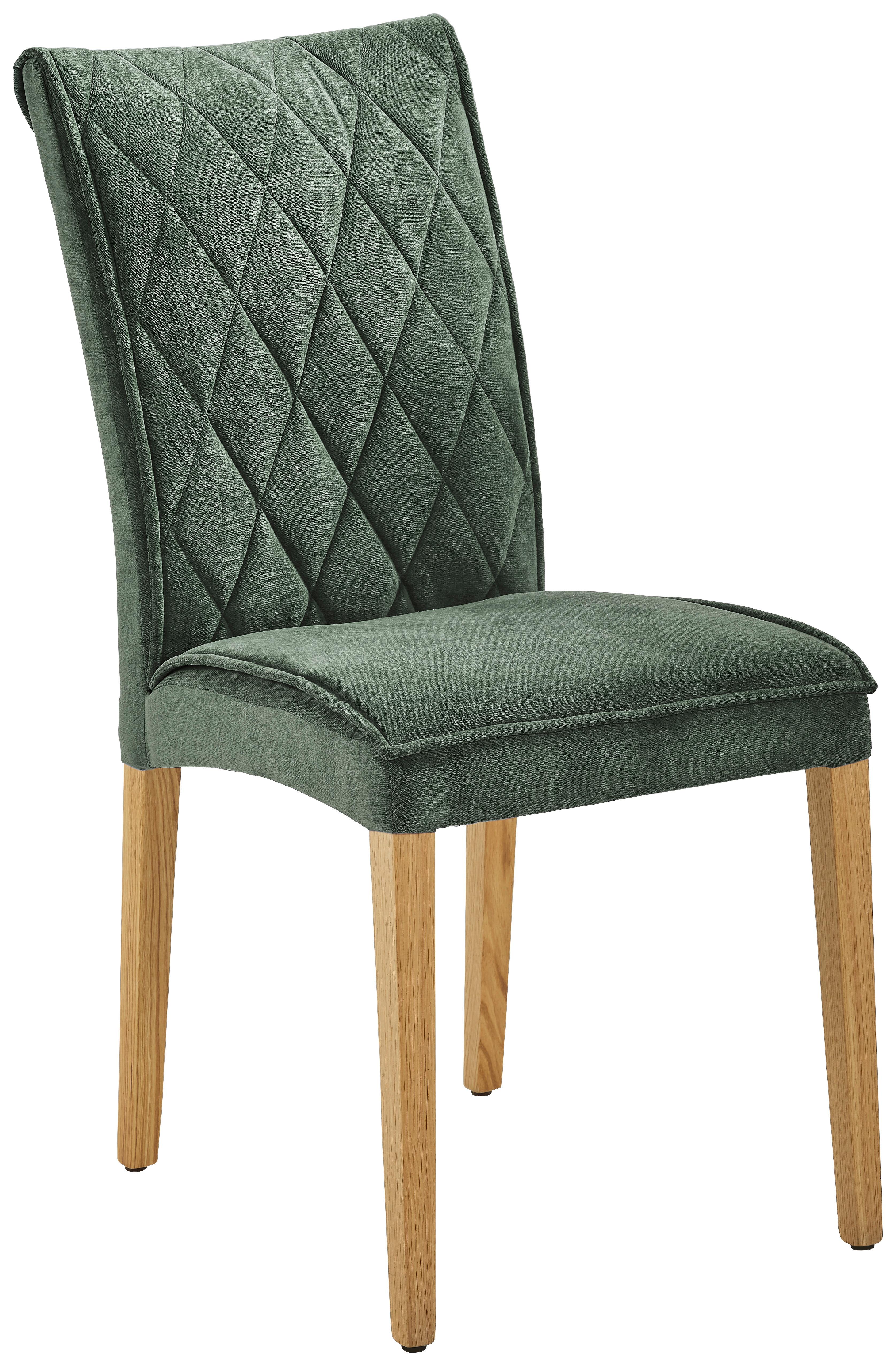 KRZESŁO NOBO - kolor dębowy/kolor naturalny, Konventionell, drewno/tkanina (46/95/64cm) - Cantus