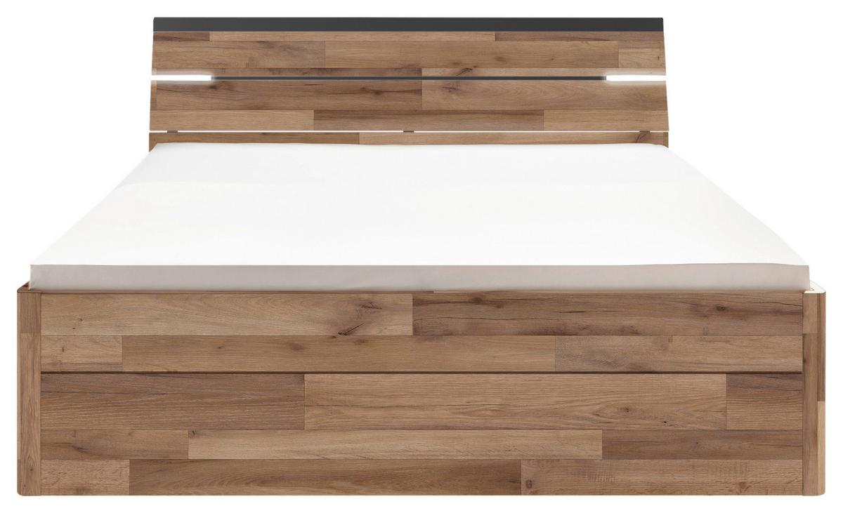 Postelja Mars, S Predali, 180x200 - temno siva/črna, Konvencionalno, umetna masa/leseni material (180/200cm) - MID.YOU