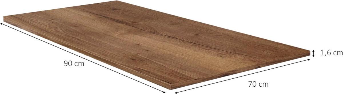 Küchenrückwand NV70 Eiche dunkel - Eiche dunkel, MODERN, Holzwerkstoff (90/70/1,6cm) - Nobilia