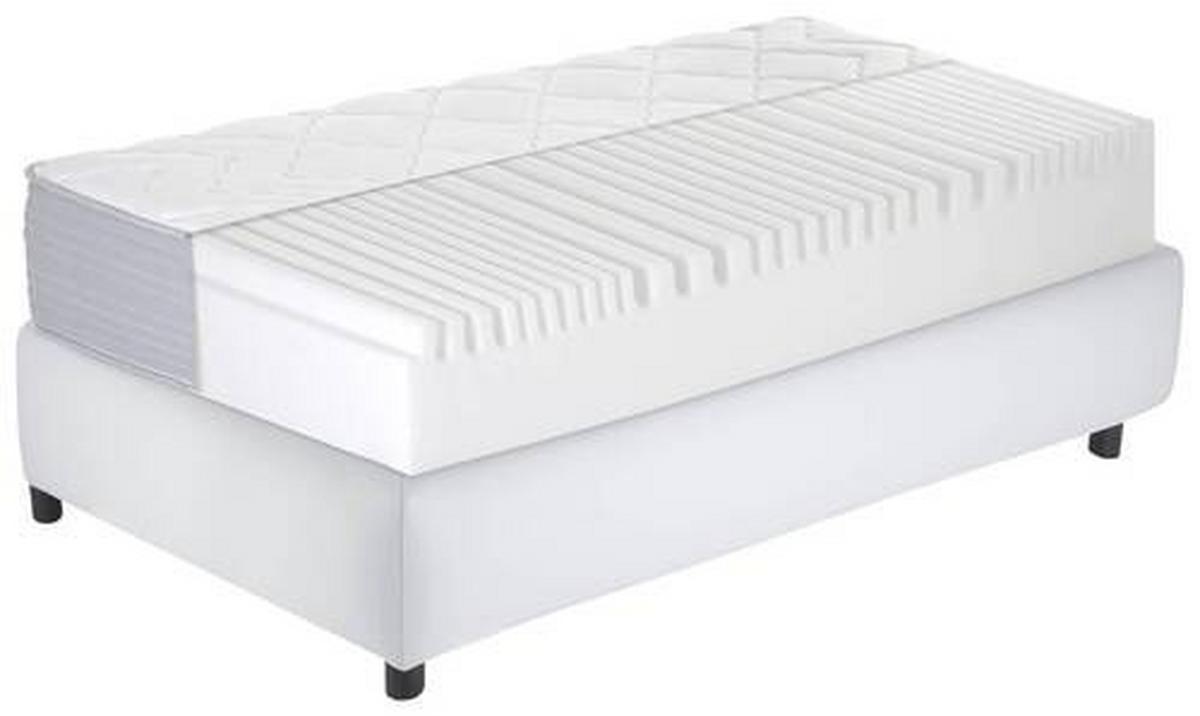 Viscomatratze Boxlike 30 Wave H2/3 ca. 140x200cm - Weiß, Basics, Textil (140/200cm) - MID.YOU