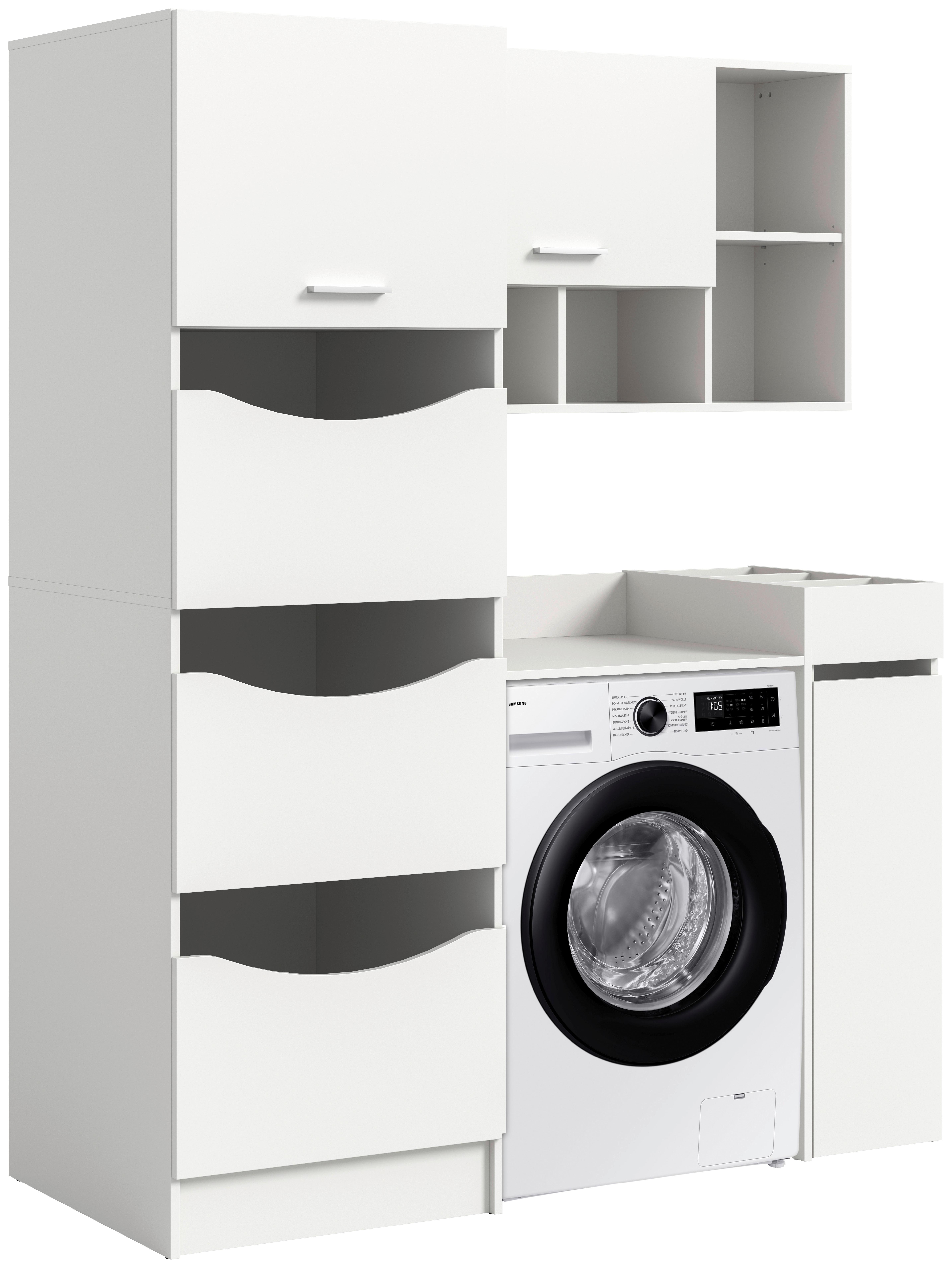 Hauswirtschaftsraum Free Weiß - Weiß, Basics, Holzwerkstoff (145/195/62cm) - MID.YOU