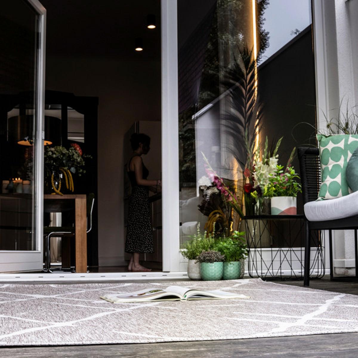 Flachwebeteppich My Tallinn 540 - Taupe, Design, Textil (200/290cm)