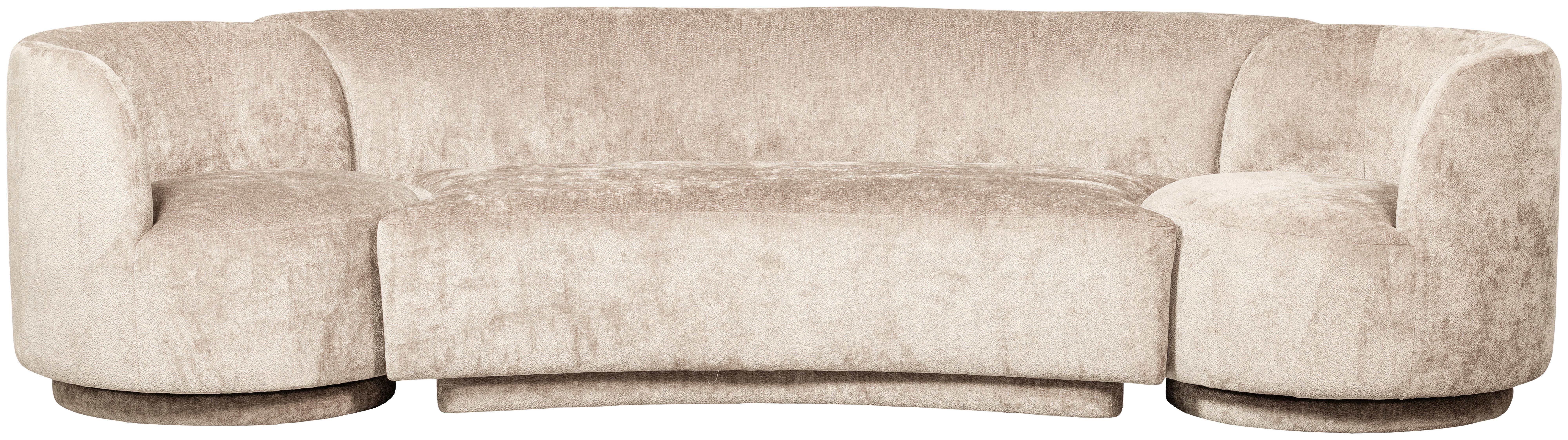 Bigsofa Popular Naturfarben B: 290 cm - Naturfarben, Design, Textil (290/72/97cm) - Livetastic