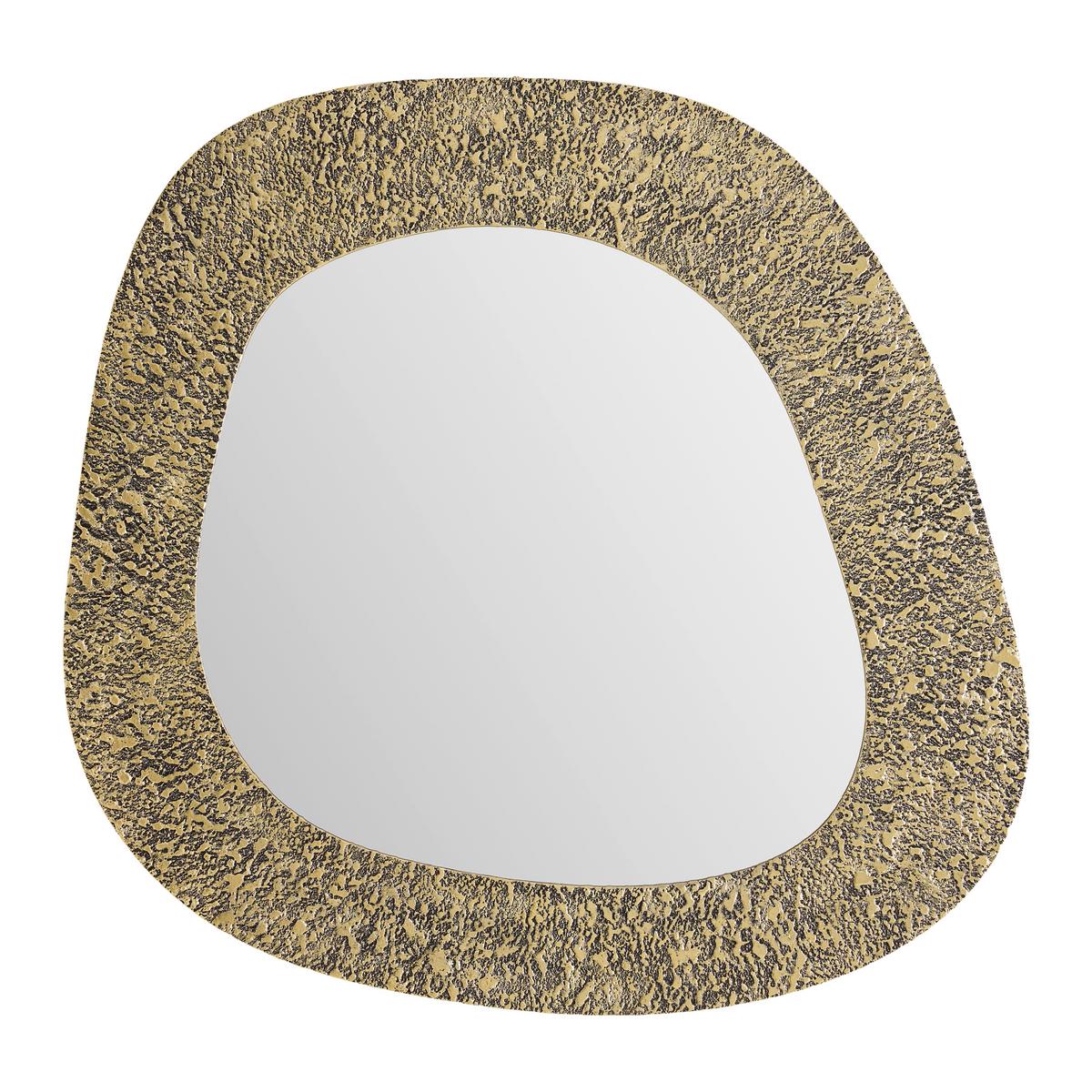 Wandspiegel Ramya Antikgoldfarben ca. 71x79cm - Goldbraun, LIFESTYLE, Glas/Holzwerkstoff (71/79/3cm) - Premium Living