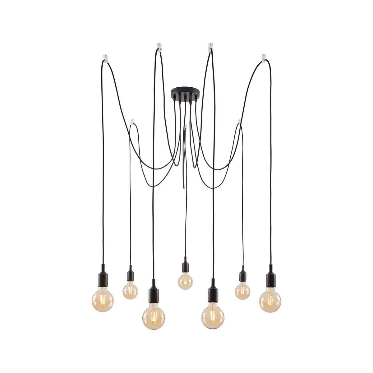 Hängeleuchte Ketil in Schwarz max. 60 Watt - Schwarz, Basics, Metall (15,0/200,0cm) - Paulmann