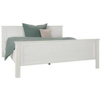 Cadru pat MARILOU - alb, Romantik / Landhaus, material pe bază de lemn (180/200cm) - Premium Living