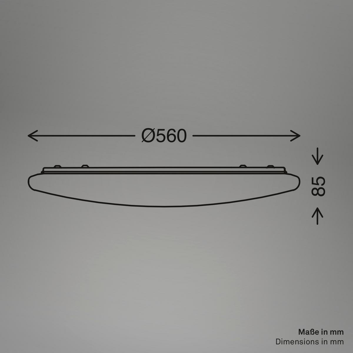 LAMPA SUFITOWA LED 3874016 VERB - biały, Basics, tworzywo sztuczne/metal (56/8.5cm)