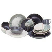 Kombinirani Servis Industrial, 16-Delni - zlate barve/siva, Trend, keramika - Creatable