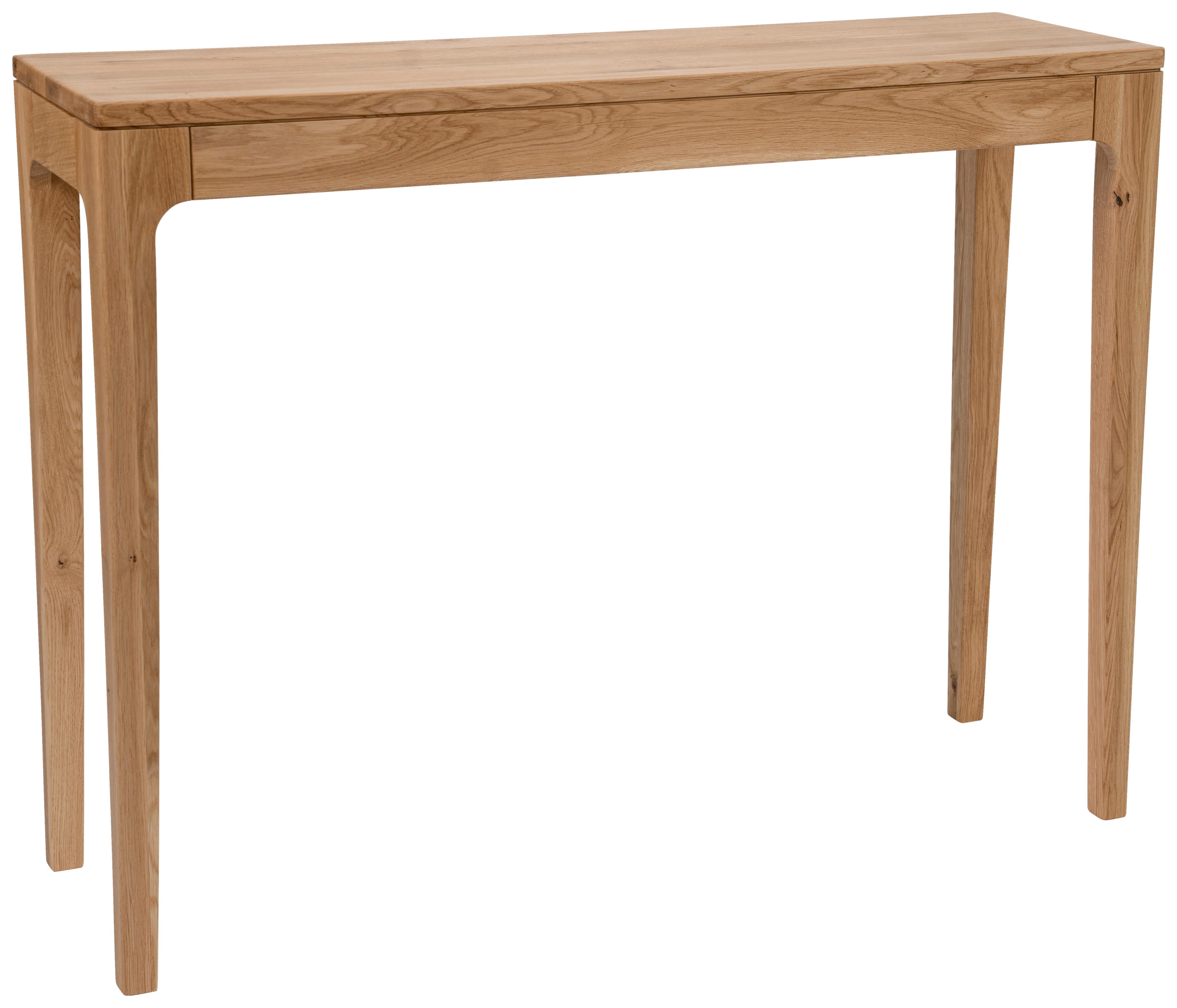 STÓŁ KONSOLA KONA - dąb dziki, Basics, drewno (100/30/80cm)
