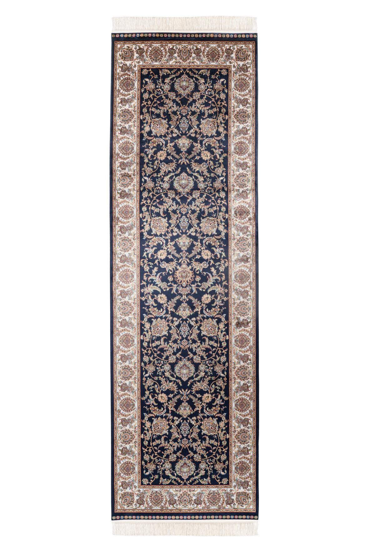 Läufer my Babylon of Obsession Blau/Creme/Braun ca. 80x250cm - Blau/Hellbraun, Design, Textil (80/250cm) - Obsession