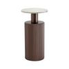 TABLE D'APPOINT SOLCO -TREND- - couleur naturelle/couleur bronze, LIFESTYLE, matériau en bois/métal (30/56cm) - Premium Living