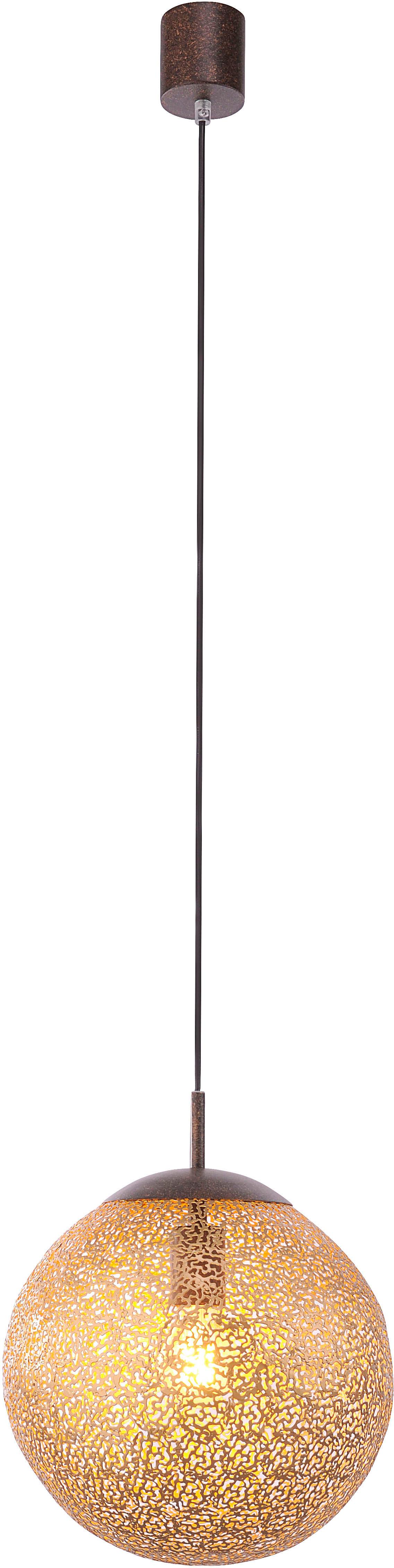 LAMPA WISZĄCA GRETA 2420-48 - kolor rdzawy, Lifestyle, metal (30/30/140cm) - Paul Neuhaus