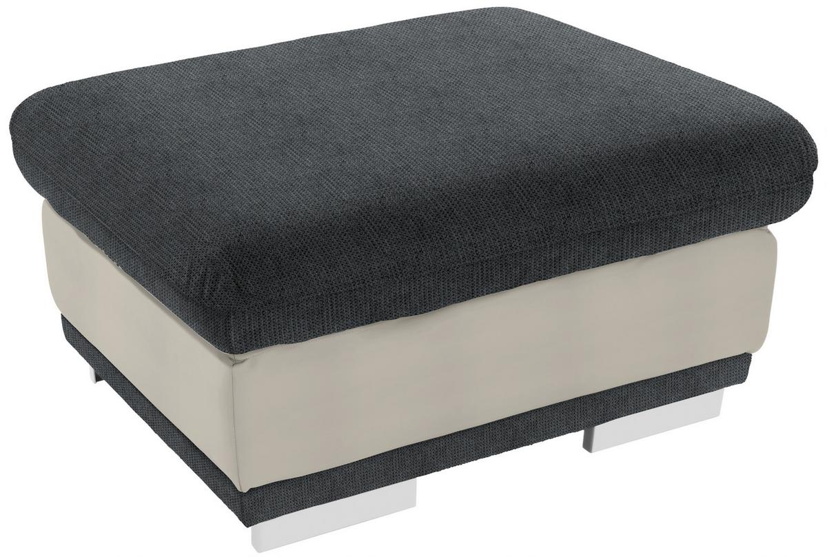 Tabure Seaside - barve kroma/siva, Konvencionalno, kovina/tekstil (97/47/67cm) - Premium Living